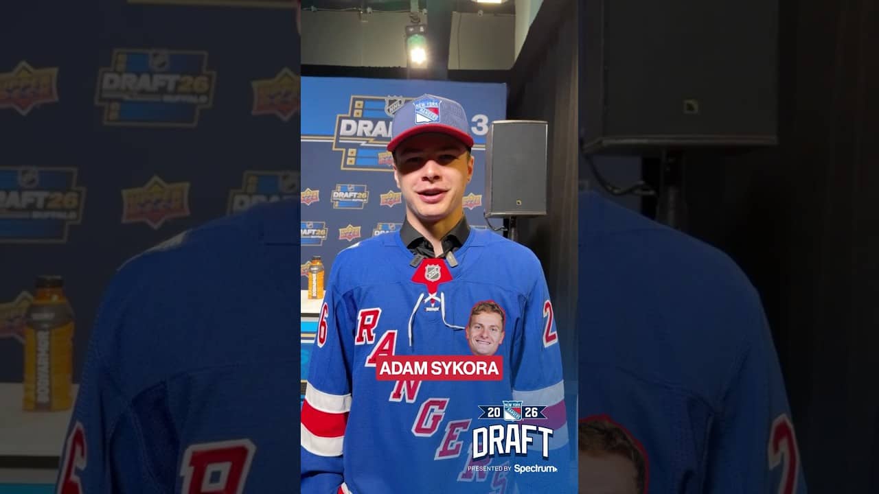 Adam Sykora is the only right answer 😂 #nyr #nhl #nhldraft #funny