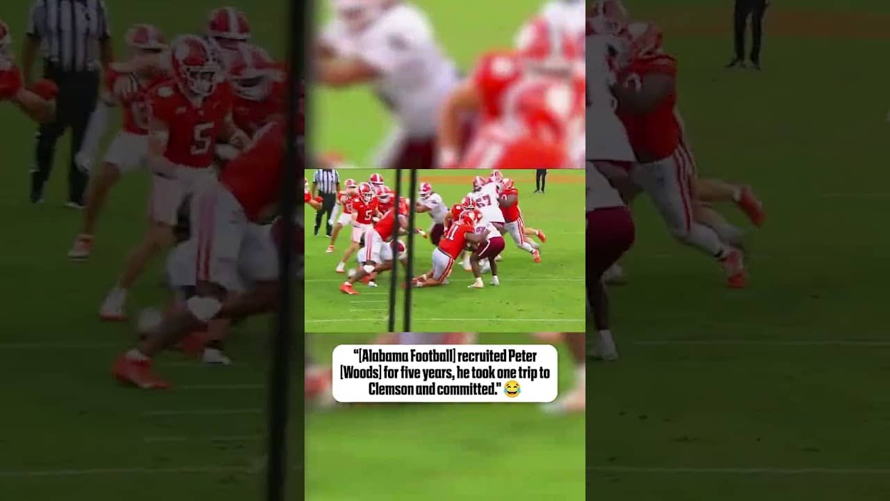 Clemson DT Peter Woods almost ended up at Alabama 😳