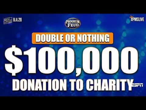 $100,000 donation to charity! 👏 NFL Live team wins 'Fast Money' | Progrum Feud