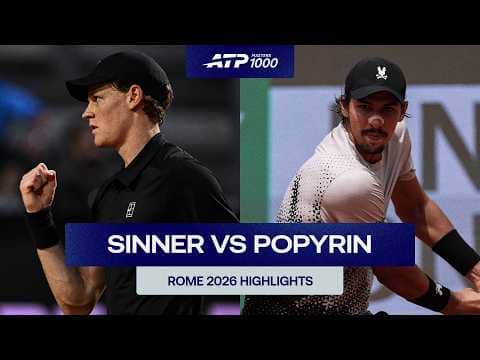 Jannik Sinner vs. Alexei Popyrin Highlights | Rome 2026 Round 3