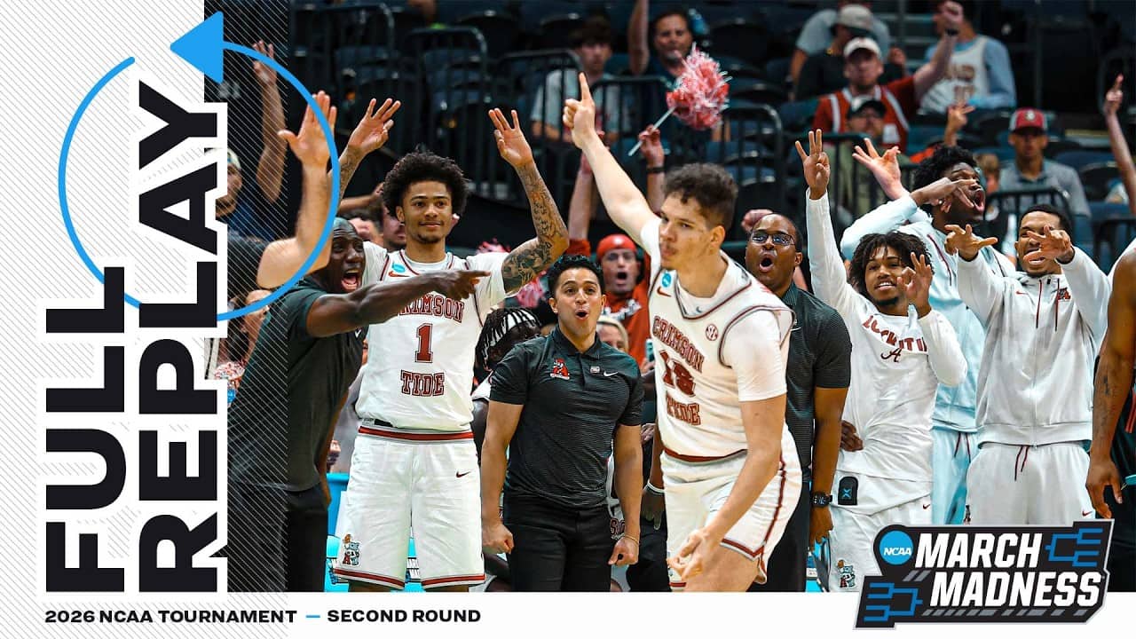 Alabama vs. Texas Tech: 2026 NCAA men's second round | FULL REPLAY