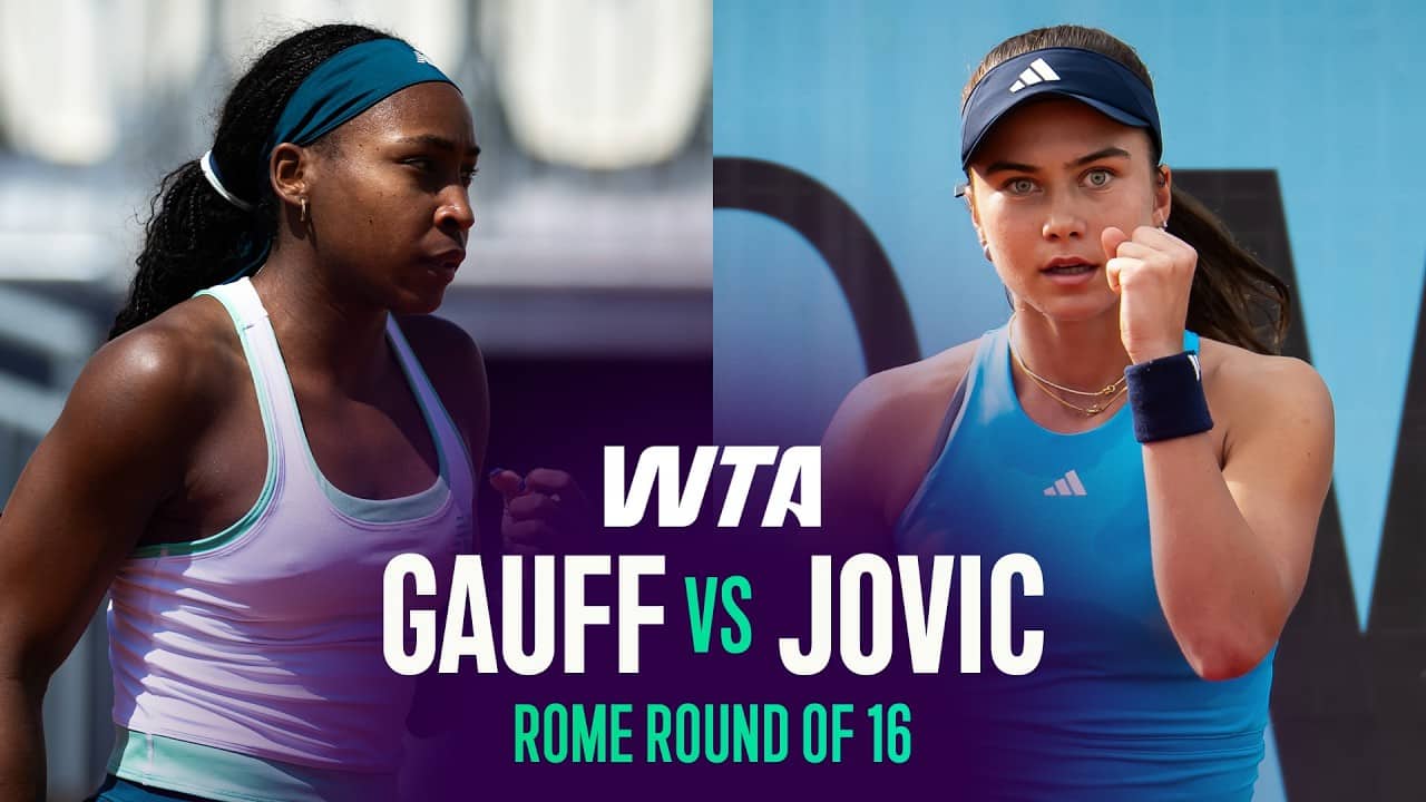 Coco Gauff vs. Iva Jovic | 2026 Rome Round of 16 | WTA Match Highlights