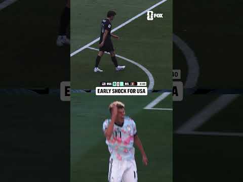 Pulisic watches on as Belgium takes an early lead