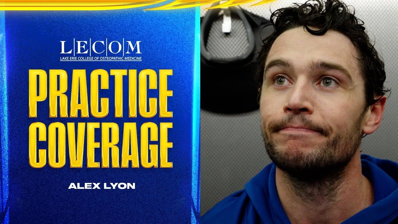 "Feeling Really Good Physically & Mentally" | Alex Lyon Returns Ahead Of Playoffs | Buffalo Sabres