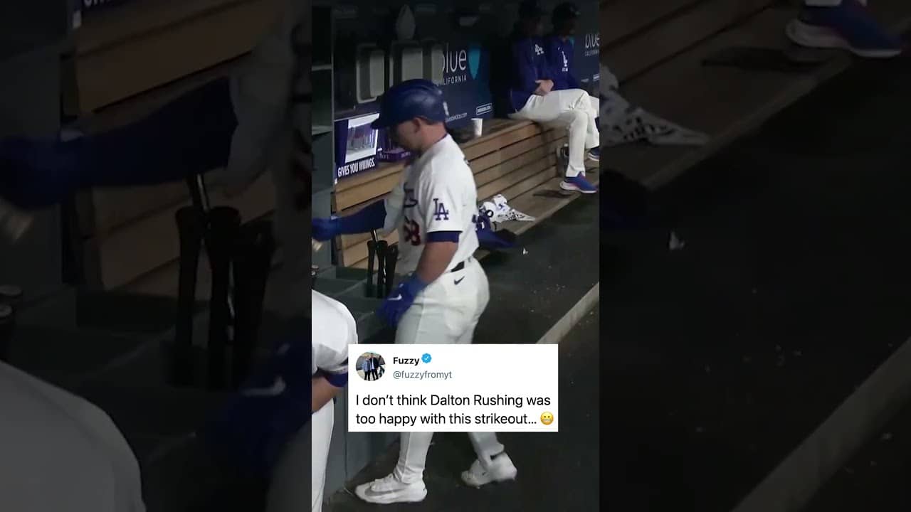 crashout in the dugout 😬