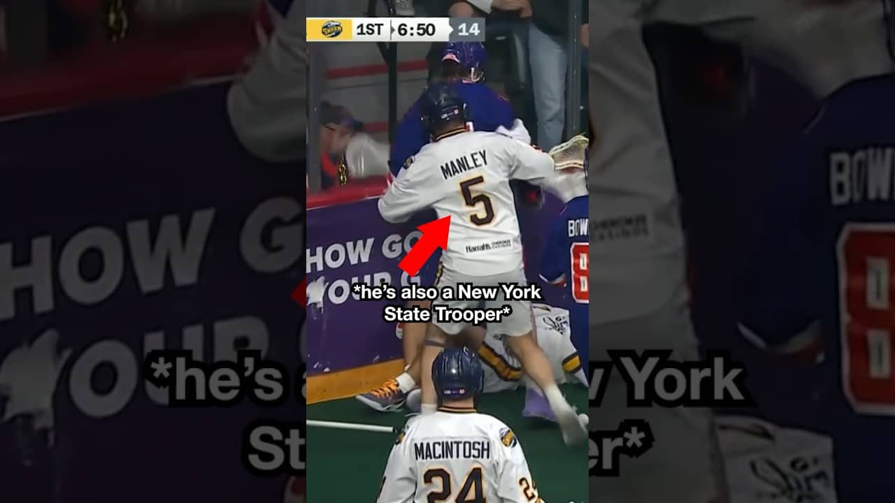 Mess with Mike Manley’s friends at your own risk ⚠️😳 (via @NLL  @espn )