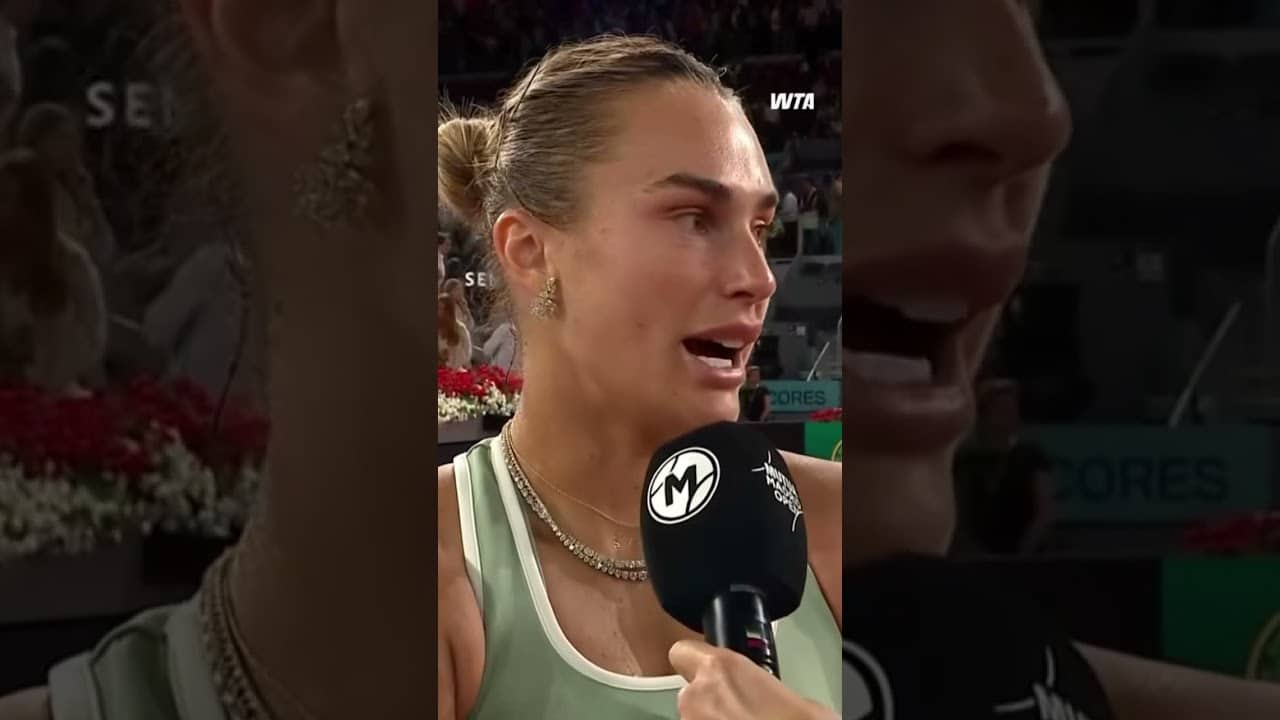 The Sabalenka mindset! #WTA #ArynaSabalenka #MMOpen #Interview #Tennis