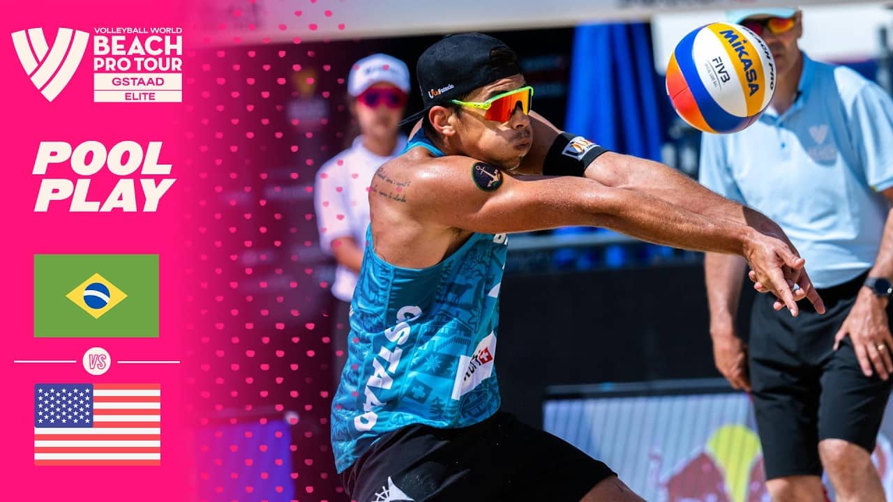 Evandro/Arthur Lanci vs. Caldwell/Schalk - Pool Play Highlights | Gstaad 2026 #BeachProTour