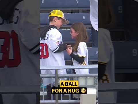 Jake Mangum threw this baseball to a young fan...The moment that unfolded after will melt your heart