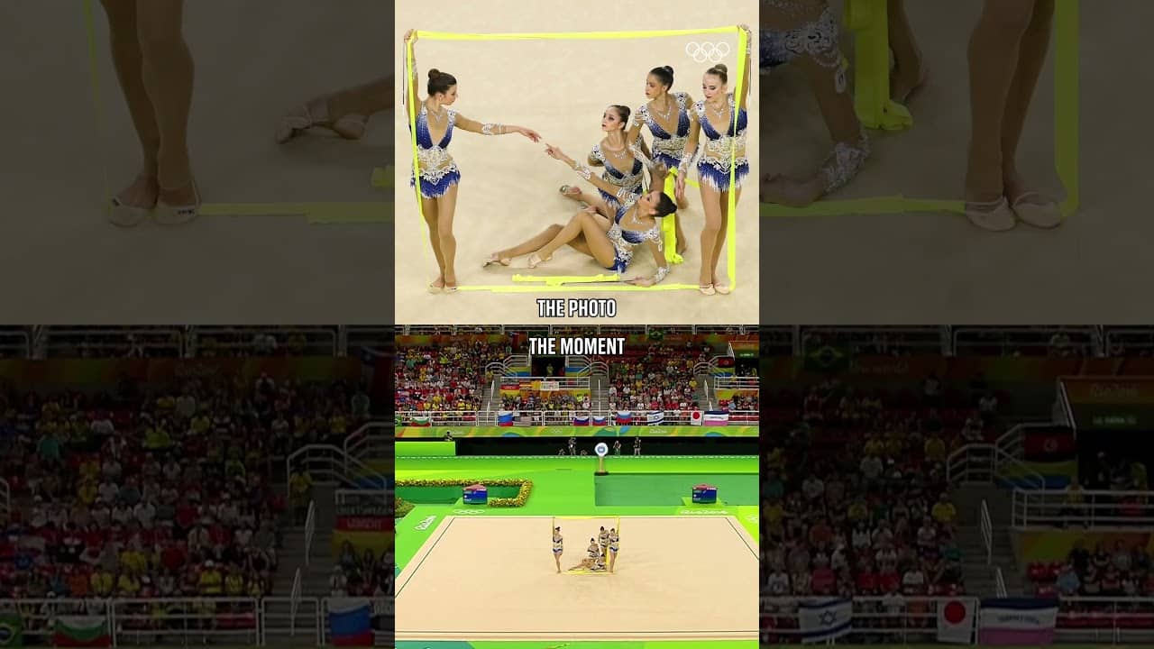 Every Olympic photo has a story behind it! 😍#Olympics #Rio2016 #rhythmicgymnastics
