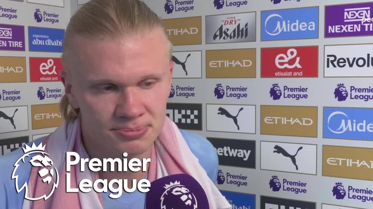 Erling Haaland: When you play for City, you think of titles every day | Premier League | NBC Sports