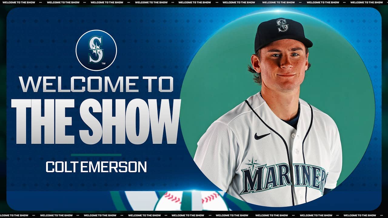 Mariners Top Prospect Colt Emerson gets called up to the Majors 🔱 (Road to the Show highlights!)