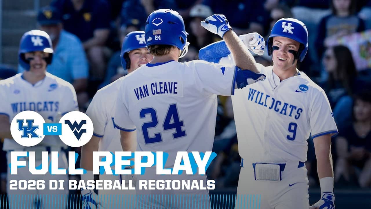 Kentucky vs. West Virginia (May 30): 2026 NCAA baseball regionals | FULL REPLAY