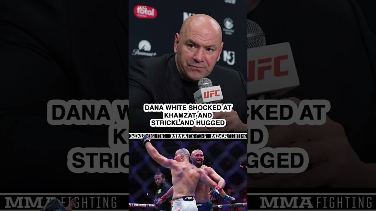 Dana White SHOCKED Khamzat Chimaev, Sean Strickland hugged - MMA Fighting
