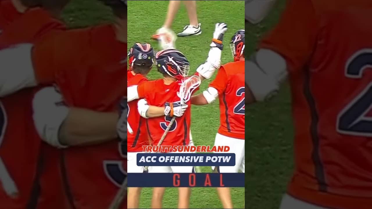 Truitt Sunderland erupted on senior day🚀 #virginiacavaliers #lacrosse #collegelacrosse #acclacrosse