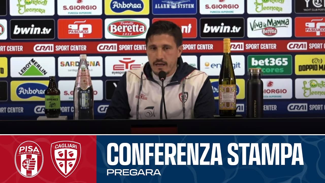 SERIE A ENILIVE |  MISTER PISACANE IN CONFERENZA STAMPA | PISA - CAGLIARI