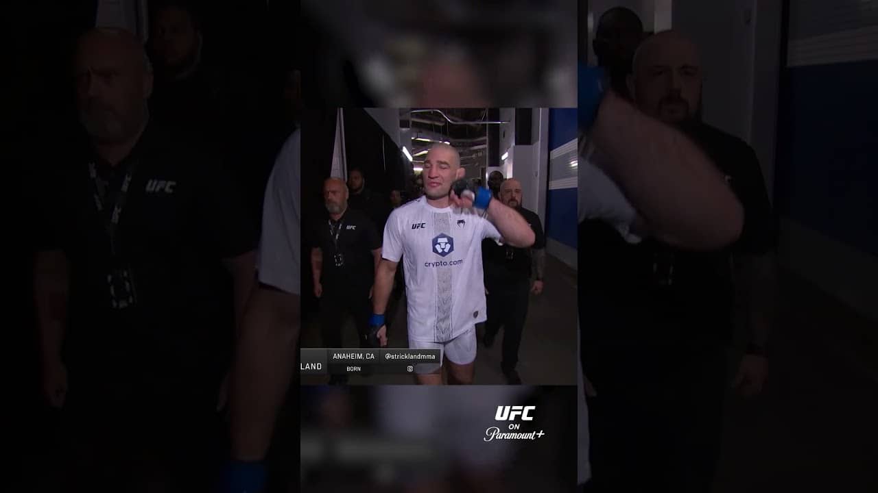 Strickland makes the walk 💪 #ufc328