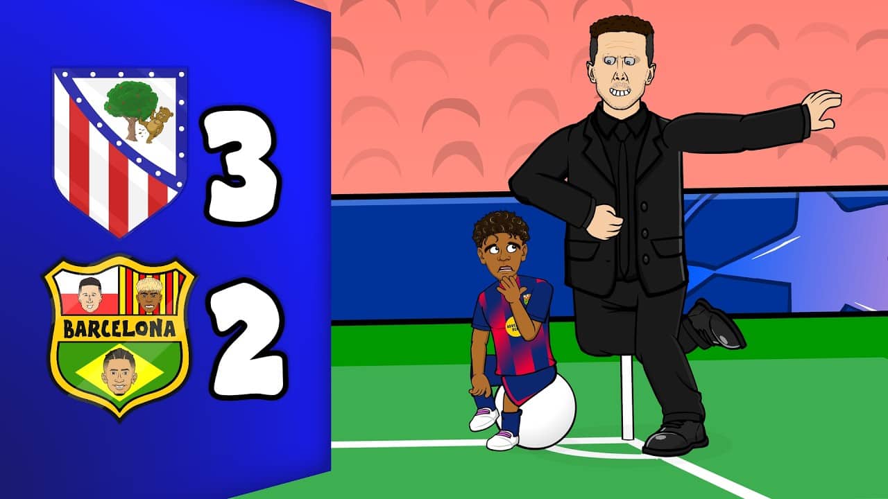 ATLETI KNOCK BARCA OUT👋 Atletico Madrid 1-2 FC Barcelona (3-2) Champions League Highlights
