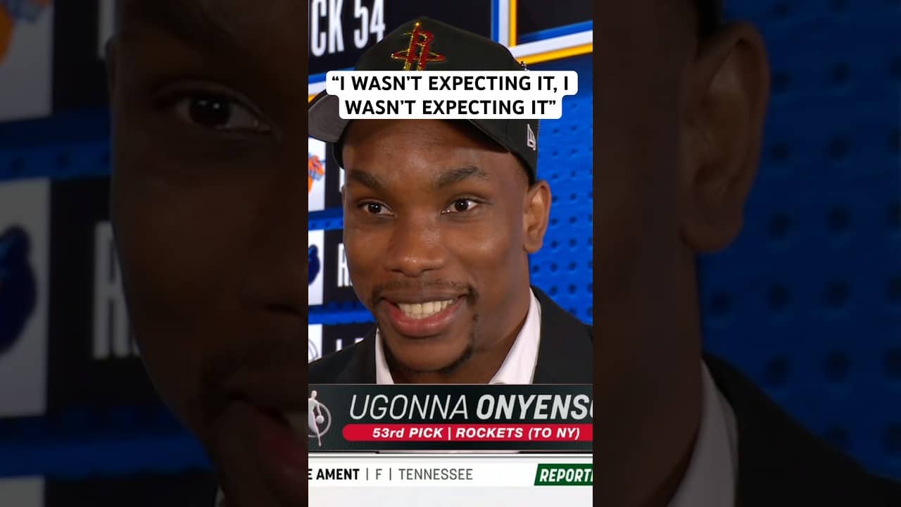 Ugonna Onyenso says he forgot to call his mom because he was so surprised he got drafted 😂🥹