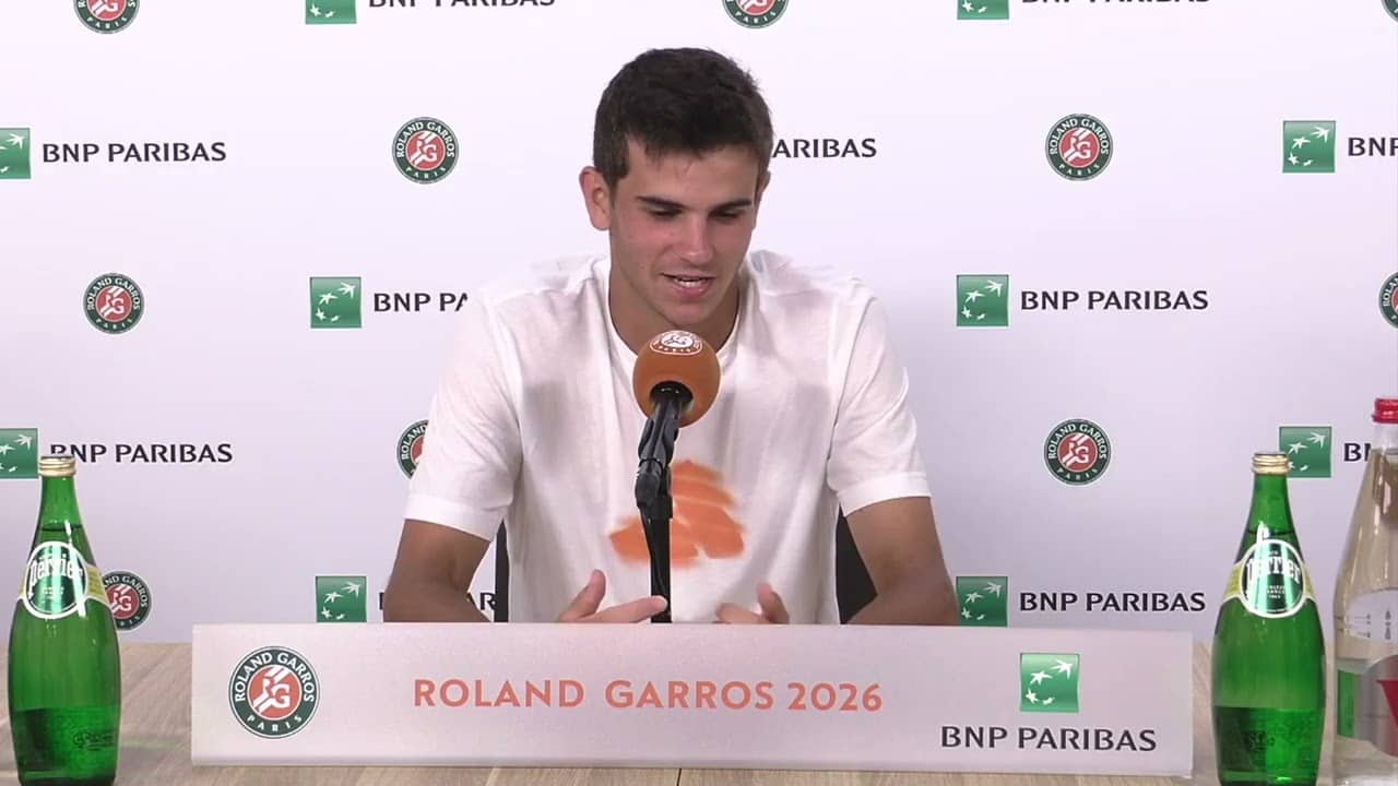 Roland-Garros 2026 - Rafael Jodar: "Cuando juegas un Grand Slam, tienes que disfrutarlo..."