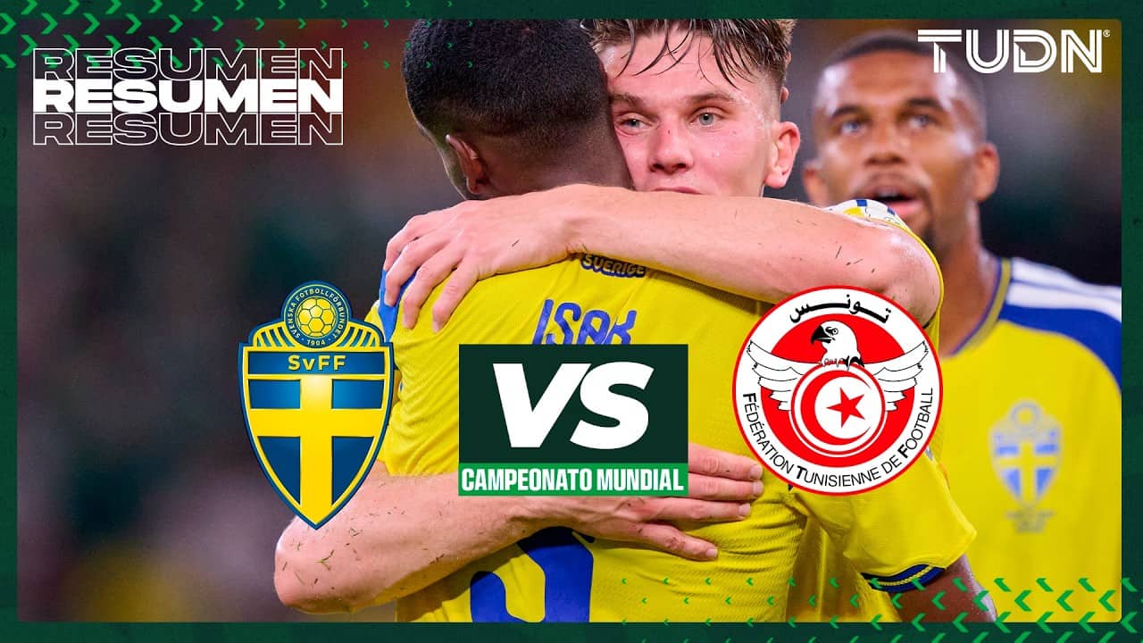 Suecia aplasta 5-1 a Túnez en una fiesta en Monterrey | TUDN