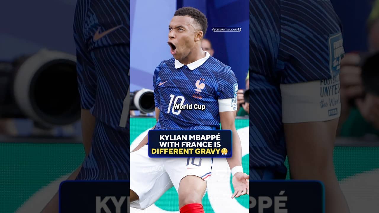 Kylian Mbappé making the abnormal look normal when playing for France 😤
