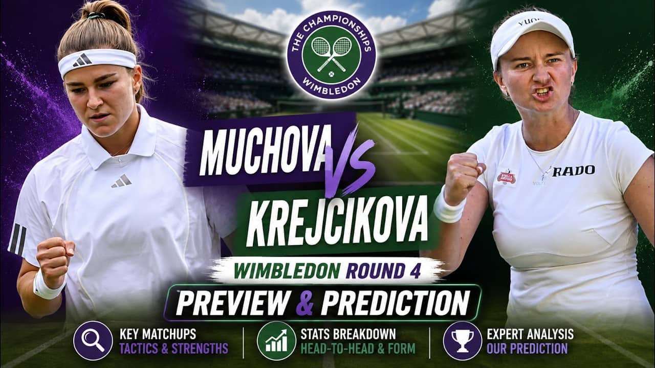 Karolina Muchova vs Barbora Krejcikova | Wimbledon 2026 | Round 4 | Preview & Prediction