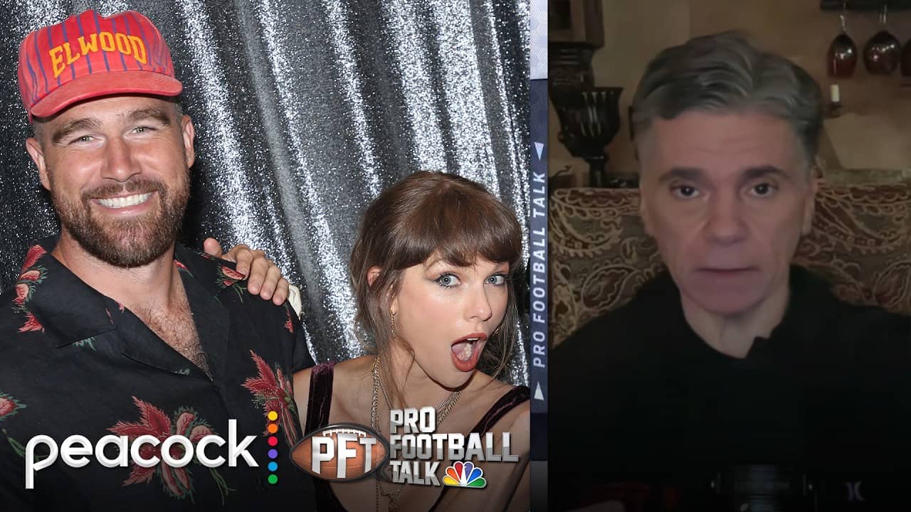 Travis Kelce, Taylor Swift wedding attendees hint at Kelce's future | Pro Football Talk | NFL on NBC