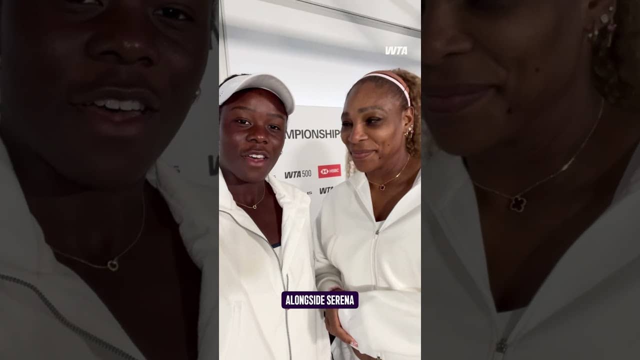 This duo! 💚Serena Williams and Vicky Mboko are into the quarterfinals at Queen’s! #WTA