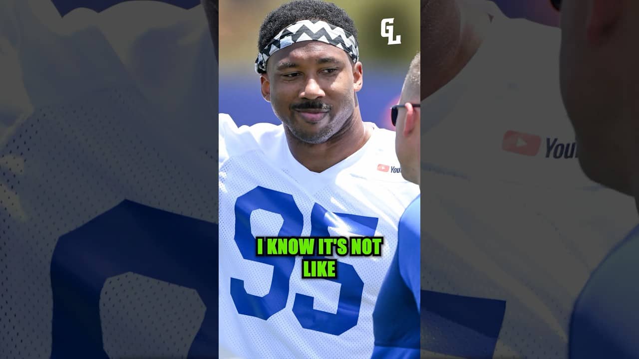 Matthew Stafford sees a familiar career arc in his new teammate, Myles Garrett