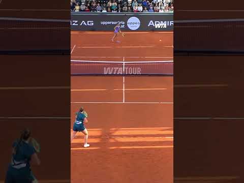 Target: corner pocket for Jelena Ostapenko 🎯 #wta #tennis #linz #hotshot