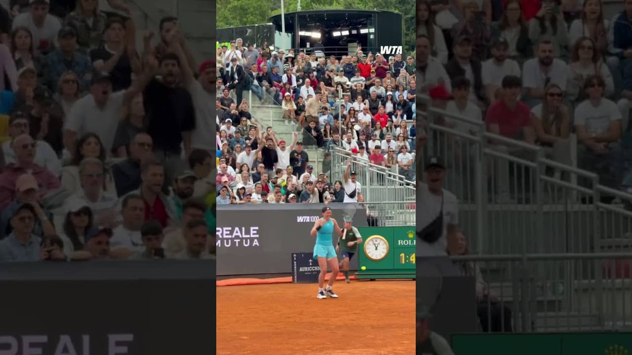 Tenacity from Nikola Bartunkova 👌 #WTA #NikolaBartunkova #IBI26 #Rome #Tennis