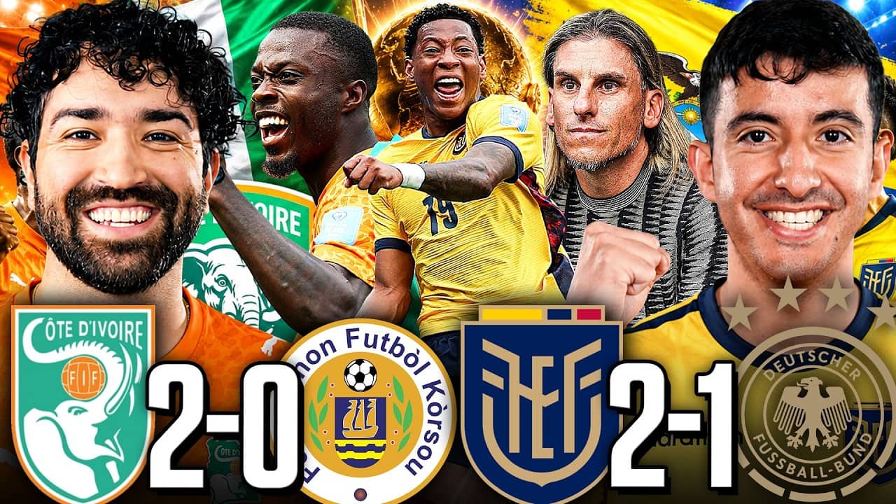 ECUADOR STAYS ALIVE! 🙌 ECUADOR 2-1 GERMANY (REACTION)