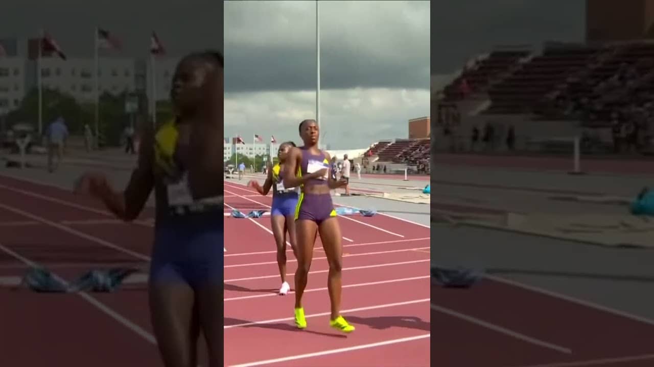 SABRINA DOCKERY FLIES 💨 10.92 personal best to win the women's 100m at the Lone Star Grand Prix
