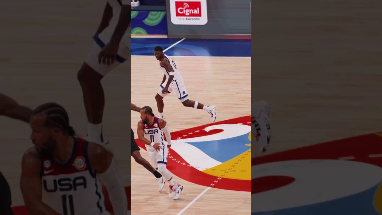 Anthony Edwards throwing down a windmill against Jordan 💨💥 #FIBAWC