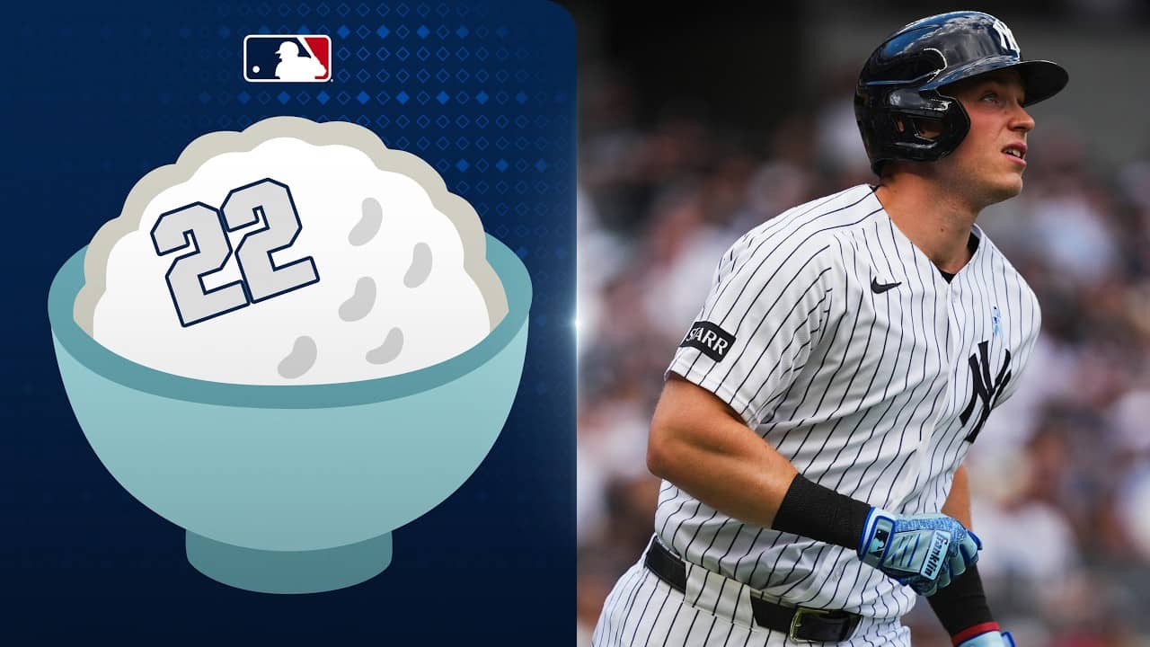 Ben Rice gets the New York Yankees on the board with his 22nd HR of the season! 🍚 | MLB Highlights