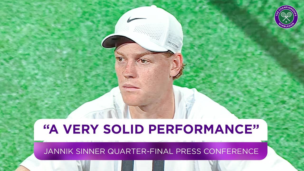 Jannik Sinner on securing a semi-final spot | Quarter-Finals Press Conference | Wimbledon 2026