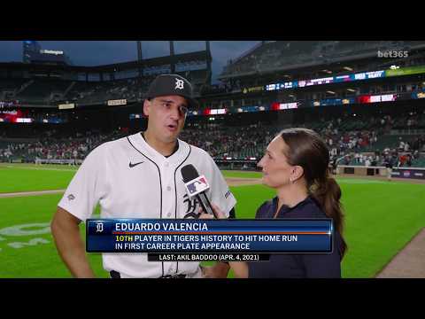 Eduardo Valencia Gets Emotional in Postgame Interview After Major League Debut with Tigers