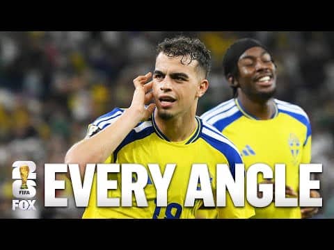 EVERY ANGLE of Yasin Ayari's second GOAL 🔥 Sweden vs Tunisia 2026 FIFA World Cup™