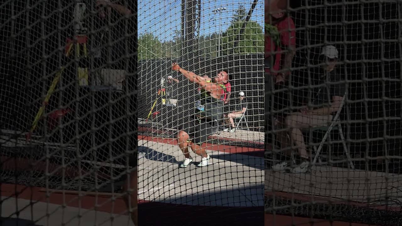 Rudy Winkler is back over 81 meters 💥 He takes second in the Pre Classic men's hammer throw 🥈 #usatf