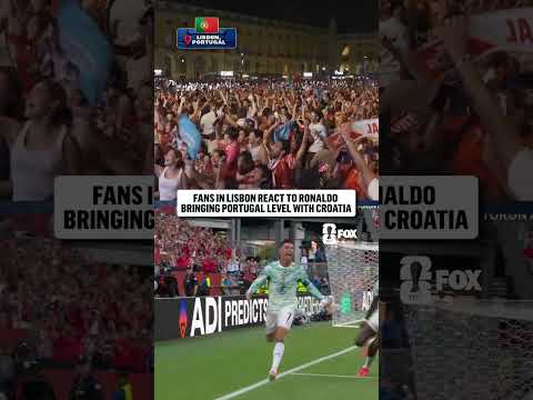 Lisbon went wild for Ronaldo’s equalizer! 🇵🇹