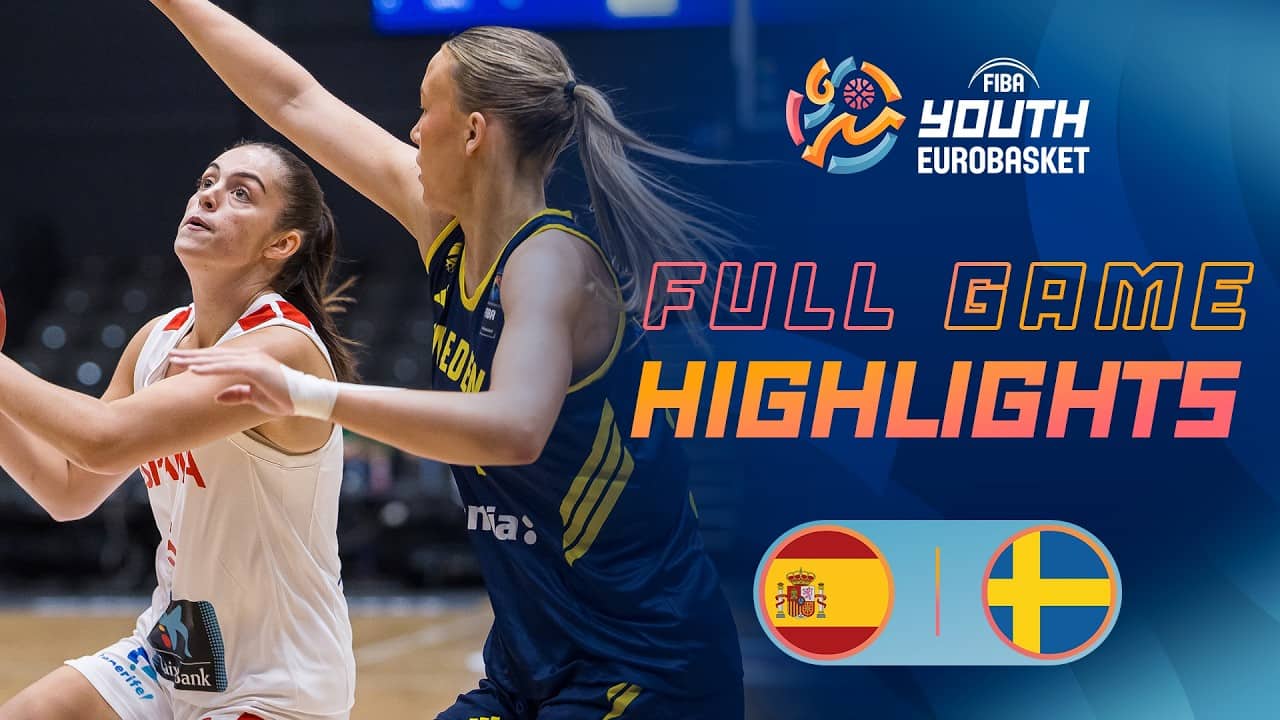 Round of 16: Spain 🇪🇸 vs Sweden 🇸🇪 | Highlights | FIBA U20 Women's EuroBasket 2026