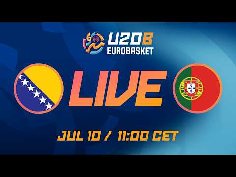 LIVE - Bosnia and Herzegovina v Portugal | FIBA U20 EuroBasket 2026 Division B | Group Phase