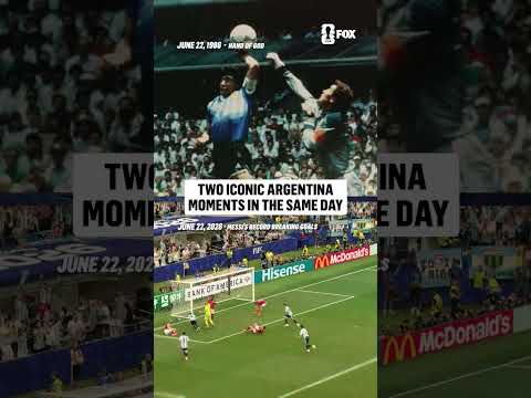 Argentina loves scoring iconic goals on June 22
