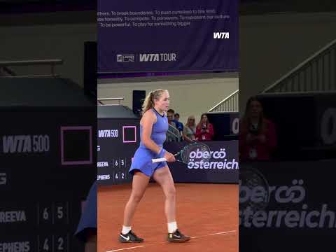 Easy, breezy for the No. 1 Seed 🙌#WTA #WTALinz #MirraAndreeva