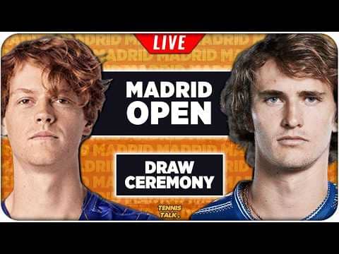 MADRID OPEN 2026 | Draw Ceremony | LIVE Tennis Reaction Stream