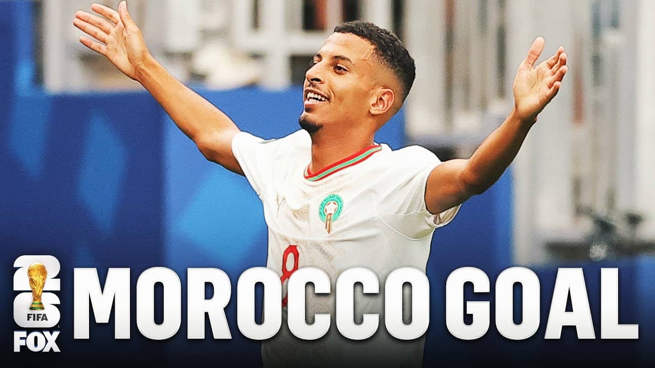 Morocco TAKES LEAD 🚨 Azzedine Ounahi Scores Goal On Set Piece vs Canada