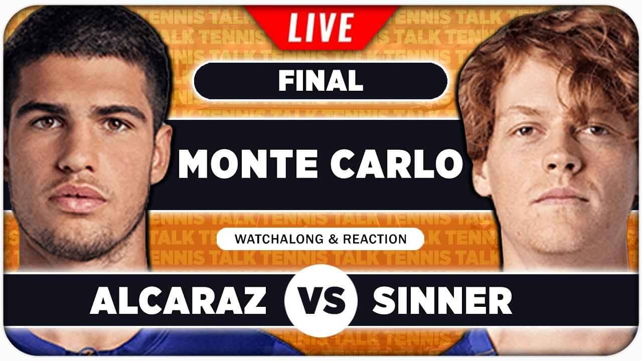ALCARAZ vs SINNER • ATP Monte Carlo 2026 Final • LIVE Tennis Watchalong