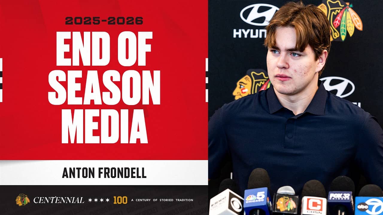 Anton Frondell END OF SEASON media 🎙️| Chicago Blackhawks
