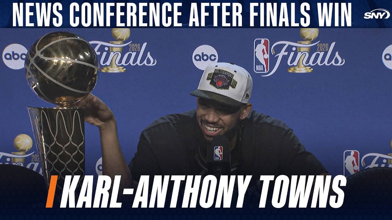 Karl-Anthony Towns praises Knicks fans after NBA Championship win